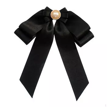 Элегантная женская брошь с бантом, женский модный аксессуар Black