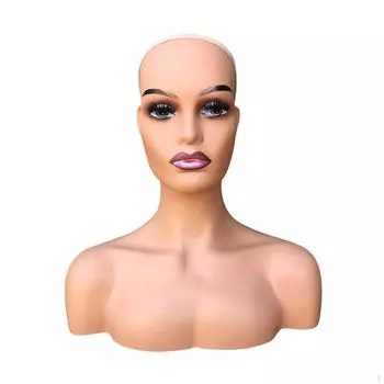 Элегантная женская манекен-голова, стенд для укладки париков и ювелирных изделий Style C