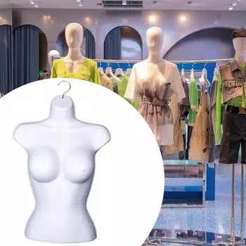 Элегантная женская модель платья с крючком для подвешивания white