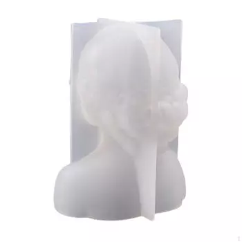 Элегантная женская силиконовая модель для изготовления свечей и декоративных материалов для литья из смолы Closed Eyes