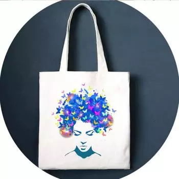 Элегантная женская сумка через плечо с принтом, забавная сумка на шнурке в стиле Харадзюк, готический рюкзак в стиле хип-хоп, Ulzzang Street, новая женская сумка-кошелек 24*26cm