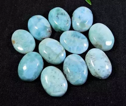 ЭЛЕГАНТНО!! 12X16MM натуральный ларимар пектолит овальный кабошон драгоценный камень 11 шт лот RQ-522
