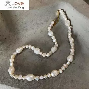 Элегантное 100% подлинное ожерелье из стерлингового серебра 925 пробы с жемчугом барокко и дисморфизмом, ювелирные изделия C-B870 40CM