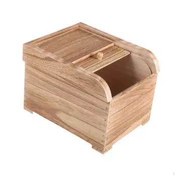 Элегантное деревянное решение для хранения зерна бежевый