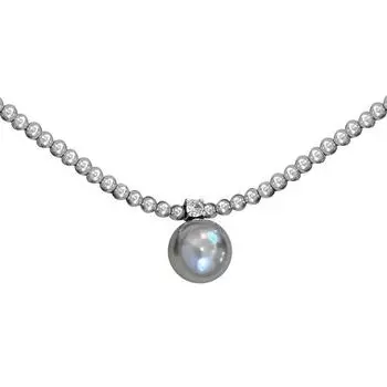 Элегантное французское винтажное жемчужное ожерелье с трехцветным жемчужным воротником, цепочка, осень и зима, новый тренд