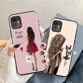 Элегантное красное платье, мягкий силиконовый чехол из ТПУ для девочек на высоких каблуках с рисунком для iPhone, Huawei, Xiaomi, Redmi, Samsung Honor 9X Premium Russia розовый