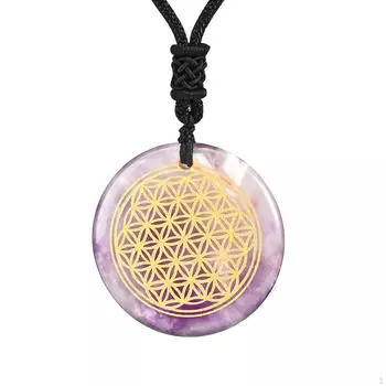 Элегантное круглое ожерелье с подвеской — изысканные украшения ручной работы для особых случаев Orange