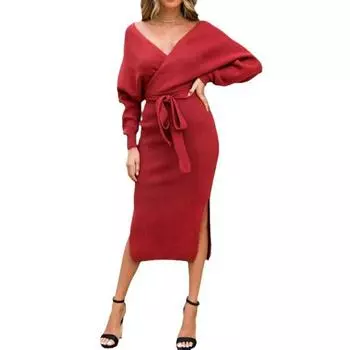 Элегантное кружевное платье-рубашка, однобортное женское повседневное платье со шнуровкой и длинными рукавами, модные вечерние платья с круглым вырезом и блокировкой L бежевый