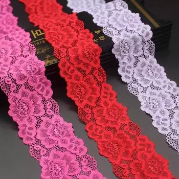Элегантное многоцветное эластичное кружево, кружево, ажурная занавеска, декоративное кружевное белье, свадебная одежда, аксессуары из лент, рукоделие, изготовление лент 3.5cm*10 Yards