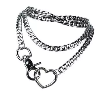 Элегантное многослойное колье в кубинском стиле для улицы, современное Y-образное колье с многослойными кубинскими цепями, элегантная шейная цепочка серебряный