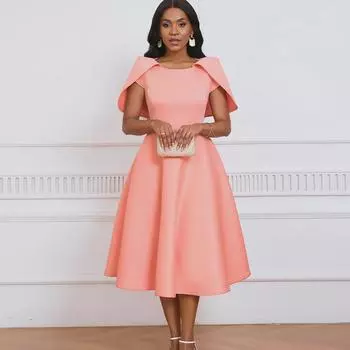 Элегантное новое модное свободное платье с накидкой для банкета или вечеринки Extra Extra Extra Large