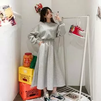 Элегантное облегающее платье-толстовка с длинным рукавом для женщин, весна-осень, корейский стиль, облегающее по талии, большой размер, узор в виде рыбьей чешуи M чёрный