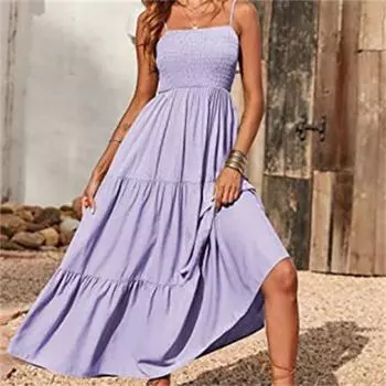 Элегантное облегающее сексуальное женское платье 2022 года, летнее пляжное платье с открытыми плечами в стиле бохо, женский халат Femme, женское платье, Vestidos Mujer S фиолетовый