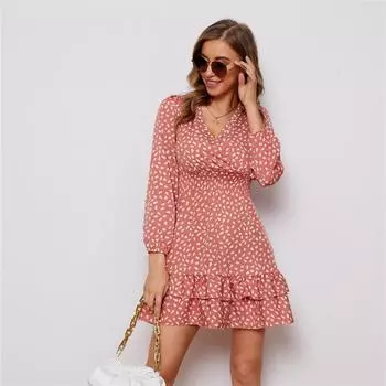 Элегантное облегающее сексуальное женское платье для женщин, лето 2022, шифоновое платье с принтом в стиле бохо, женский халат femme, женское платье, Vestidos Mujer S чёрный