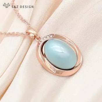 Элегантное ожерелье цвета розового золота в форме яйца с имитацией жемчуга, ожерелье для женщин, свадебные модные украшения с кубическим цирконием