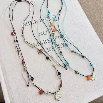 «Элегантное ожерелье из бисера в виде слона, сплетенное вручную — изысканный ретро-китайский дизайн для женщин» Elephant Braided Necklace