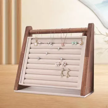 Элегантное решение для хранения колец и сережек бежевый