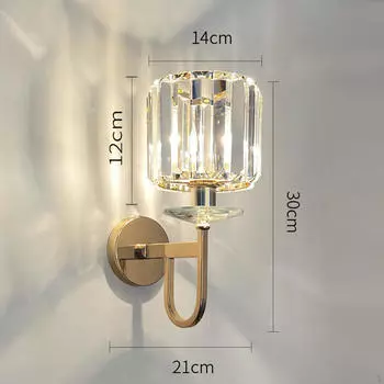 Элегантное стеклянное настенное бра для стильного домашнего декора