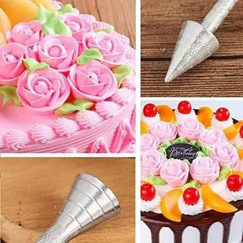 Элегантное украшение для держателя розы со стержнем из алюминиевого сплава для нанесения крема и украшения тортов 1pc