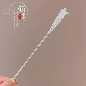 Элегантное украшение для волос в китайском стиле, романтическая эмалированная кисточка с цветком, заколка для волос, бижутерия из сплава, шпилька для волос для женщин, модная шпилька