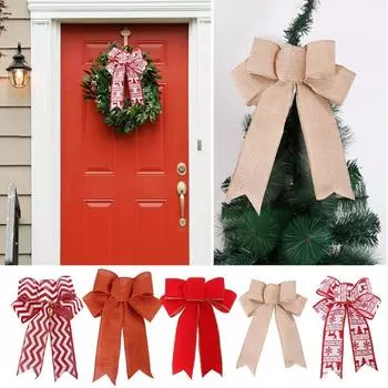 Элегантное украшение в виде банта для рождественской елки. Выбирайте из 5 цветов. ализарин красный