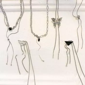 Элегантное выдвижное ожерелье с кисточкой на ключицу — универсальный дизайн для пар и друзей letter medal