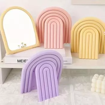 Элегантное зеркало для туалетного столика, складное настольное зеркало, переносное зеркало для макияжа, комнаты в общежитии фиолетовый