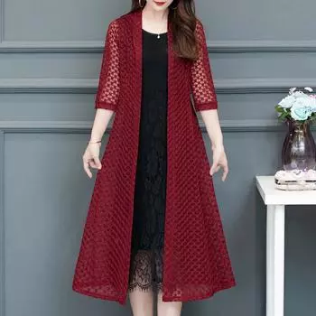 Элегантное женское пончо, летняя тонкая свободная солнцезащитная женская накидка XL вино красного