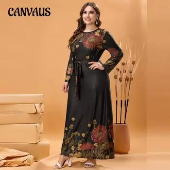 Элегантное женское трикотажное платье с длинными рукавами больших размеров L чёрный