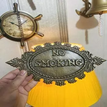Элегантность в каждом дыхании Табличка с табличкой «Не курить» вручную, 24,13 см