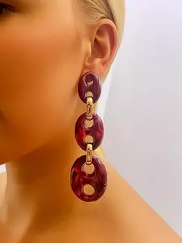 Элегантные акриловые серьги в стиле длинных капель, идеально подходят для женщин всех возрастов серьги для женщин