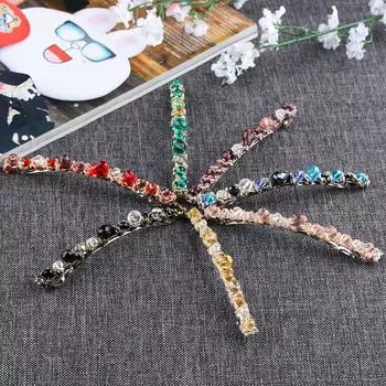 Элегантные аксессуары для волос, заколка со стразами, заколка для волос с кристаллами, заколка для волос