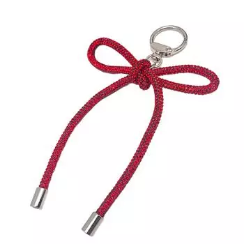 Элегантные брелоки с бантиком, аксессуары, декоративные стразы, подвеска-бантик, брелок для законодателей моды и коллекционеров красный
