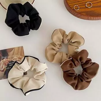 Элегантные черно-белые резинки для волос, простая резинка для волос, женская резинка для хвоста, резинки для волос, резинки для волос для девочек, аксессуары для волос