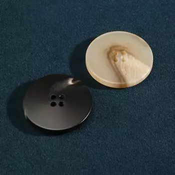 Элегантные черные пуговицы с узором для мужских и женских костюмов, шерстяных пальто и аксессуаров