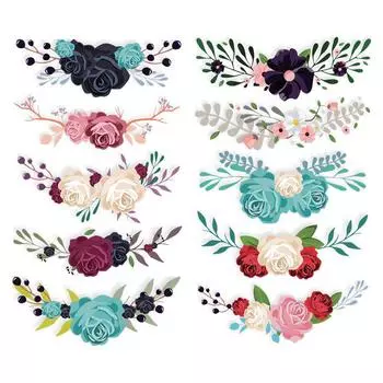 Элегантные цветочные дизайнерские нашивки для футболок, аппликация, декор для одежды, наклейки, сделай сам, ручная работа, Parches