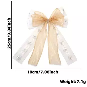 Элегантные двухслойные рождественские банты для праздничной упаковки подарков и украшения елки Double Bow A