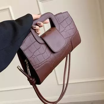 Элегантные фактурные женские сумки, универсальные сумки через плечо, женственные рабочие и подвесные сумки через плечо, однотонные и ретро, новые