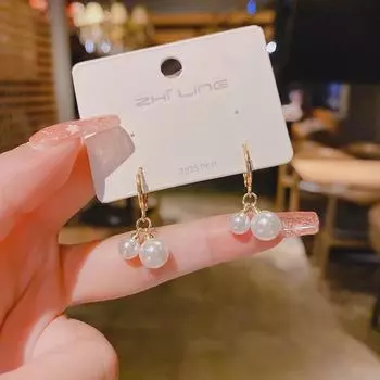 «Элегантные французские жемчужные серьги»: Роскошная мода для женщин 2025 года Pearl earrings