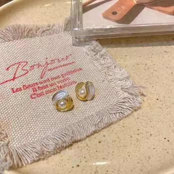 Элегантные геометрические серьги Drip Glaze — универсальный стиль для женщин высокого класса золотой