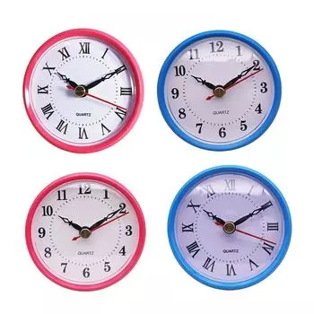 Элегантные и надежные кварцевые часы диаметром 80 мм, прозрачные линзы, римские цифры