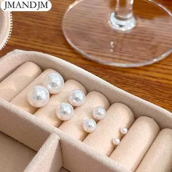 Элегантные и простые круглые серьги «Игла» корейского издания 3mm