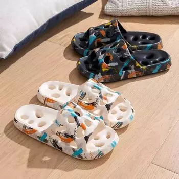 Элегантные летние тапочки: Унисекс, нескользящие, легкие сандалии для ванной и пляжа 36-37