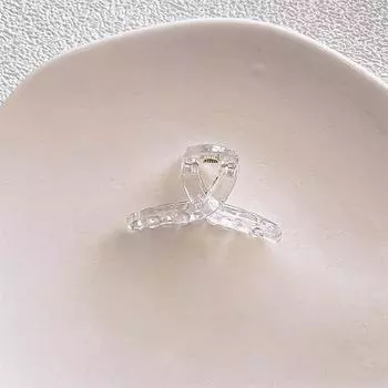 Элегантные маленькие заколки для волос в виде желеобразной акулы, пластиковые прозрачные геометрические когти для волос для женщин и девочек, летние головные уборы, аксессуары для волос 4