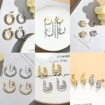 Элегантные металлические клипсы-репелленты от комаров для непроколотых ушей — французский дизайн, стиль для поездок на работу