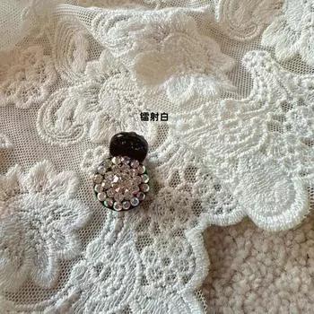 Элегантные мини-заколки для волос «Принцесса» с кристаллами цвета мокко, круглые заколки-бабочки с кристаллами для челки и непослушных прядей, сверкающая заколка для волос, идеальные подарки