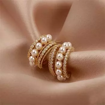 Элегантные модные серьги-гвоздики с геометрическим узором в форме буквы С для женщин и девушек, подарочные украшения оптом золотой