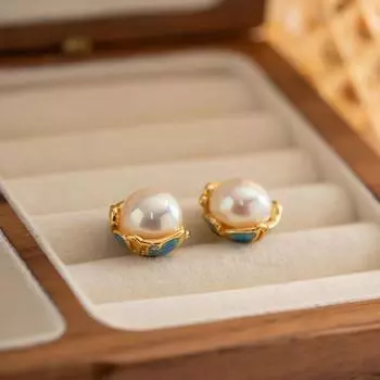 Элегантные модные серьги с жемчугом, серьги из натурального пресноводного жемчуга, ювелирные изделия с жемчугом для женщин, свадебный подарок