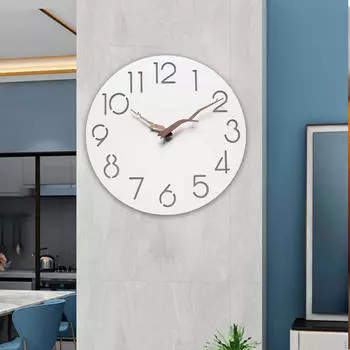 Элегантные настенные часы для современного декора дома и офиса White