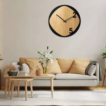 Элегантные настенные часы — стильные часы для дома или офиса чёрный